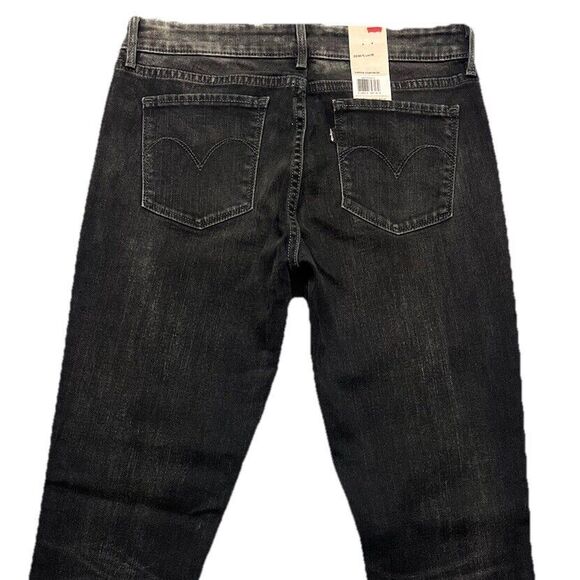Levi’s Demi Curve ID Women’s Modern Rise Skinny Jeans Sz 28x34 Black Acid Wash - Picture 5 of 13